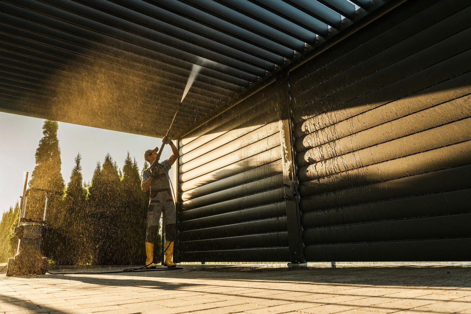 Men With Pressure Washer Cleaning His Residential 2023 11 27 05 27 45 Utc 1600X1067